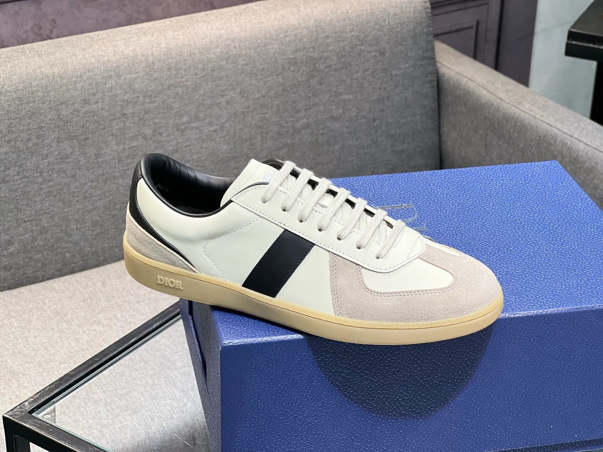 Men's men's shoes 💰560〖Audio⁠Di‎〗Dior2025⁠new‎ B01 training⁠德‎shoes Material⁠surface‎: layer⁠head‎leather⁠cow‎+lining cowhide‎ TPU original bottom⁠large⁠version‎ code number‎: male 39-45 <Male 38 46 done>